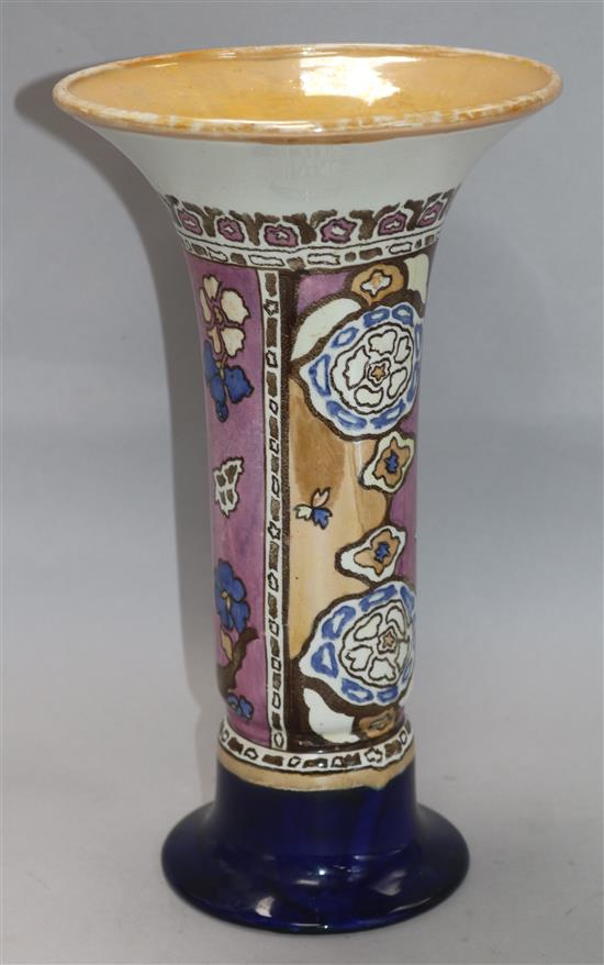 A Shelley lustre vase height 32cm